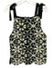 Saint Art Size S Black & White Polyester crotchet Tie Shoulder Sleeveless Top Black & White / S