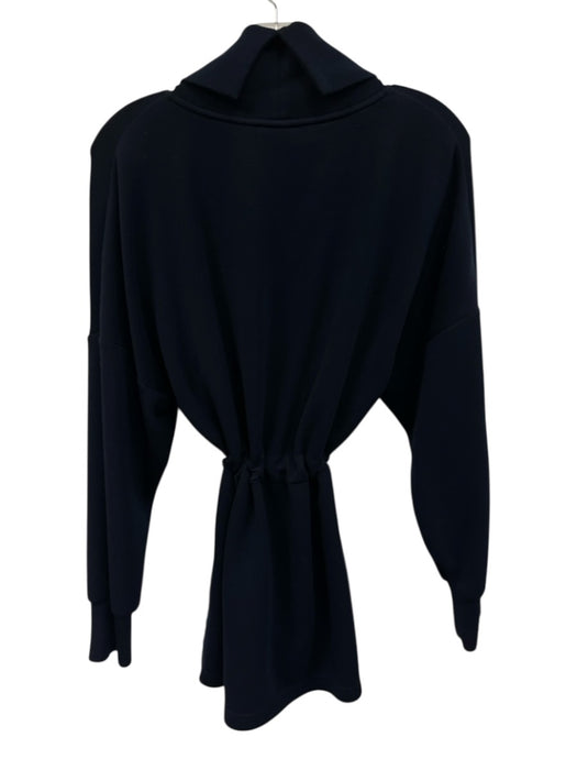 Varley Size XS Navy Viscose Blend Turtle Neck Elastic Waist Long Sleeve Jacket Navy / XS