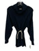 Varley Size XS Navy Viscose Blend Turtle Neck Elastic Waist Long Sleeve Jacket Navy / XS