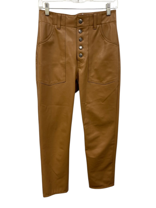 Veronica Beard Jeans Size 26 Brown Poly Blend Button Fly Pockets Pants Brown / 26