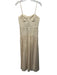 Cami NYC Size 4 Cream Linen Blend Adjustable Strap Sweetheart Neckline Dress Cream / 4