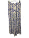 Agua by Agua Bendita Size S Cream & Blue Viscose Blend Printed Pockets Pants Cream & Blue / S