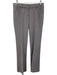 Theory Size 4 Grey Wool Blend Zip & Hook Closure Heathered Trouser Pants Grey / 4