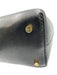 Toteme Black Leather Twist Clasp Textured Studs Crossbody Strap Bag Black