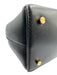 Toteme Black Leather Twist Clasp Textured Studs Crossbody Strap Bag Black