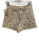 Loeffler Randall Size 4 Off White Cotton High Rise Zip Fly Floral Eyelet Shorts Off White / 4