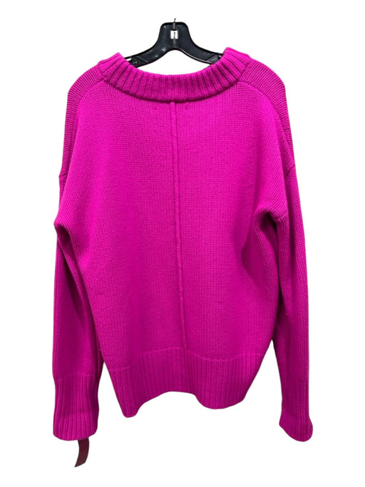 La Ligne Size S Hot pink Wool & Cashmere Crew Neck Long Sleeve Sweater Hot pink / S