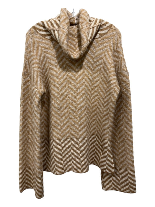 Veronica Beard Size XS Camel Brown & Cream Polyamide & Acrylic Sweater Camel Brown & Cream / XS