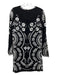 Needle & Thread Size 2 Black & White Polyester Floral Embroidery Dress Black & White / 2