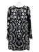 Needle & Thread Size 2 Black & White Polyester Floral Embroidery Dress Black & White / 2