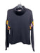 Lisa Todd Size S Black & Multi Cotton Turtleneck Embroider Detailing Sweater Black & Multi / S