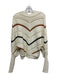 Joe's Size S Cream, Brown, Black Cotton Crew Neck batwing Chevron Sweater Cream, Brown, Black / S