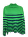 Rails Size S Green & Navy Blue Print Wool & Cashmere Horizontal Stripes Sweater Green & Navy Blue Print / S