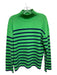 Rails Size S Green & Navy Blue Print Wool & Cashmere Horizontal Stripes Sweater Green & Navy Blue Print / S