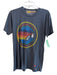 Aviator Nation Size Medium Charcoal Gray Cotton Blend Short Sleeve Crew Neck Top Charcoal Gray / Medium