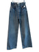 Reformation Size 23 Med Dark Wash Cotton Blend Silver Studs Zip Fly Jeans Med Dark Wash / 23