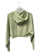 Aloyoga Size S Iced Green Tea Cotton Cropped Boot Cut Terry Cloth String Hoodie Iced Green Tea / S