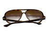 Ray Ban Blue Tortoiseshell Mirror Lens Brown Gradient Aviator Sunglasses Blue