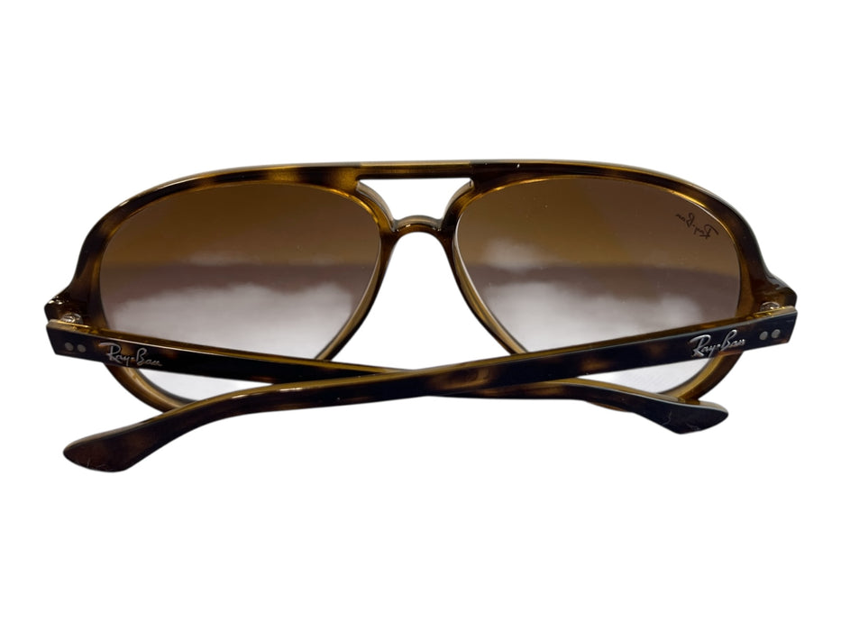 Ray Ban Blue Tortoiseshell Mirror Lens Brown Gradient Aviator Sunglasses Blue