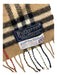 Burberry Brown, Red, & Black Lambswool Fringe scarf Brown, Red, & Black / One Size