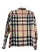 Burberry Size L Cotton Novacheck Button Up Long Sleeve Collar Top L