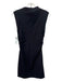 Reformation Size S Black Cotton Mock Neck Ruched Side Cap Sleeve Mini Dress Black / S