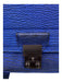 3.1 Phillip Lim Metallic Blue Grained Leather Flap Push Lock Crossbody Bag Metallic Blue / Small