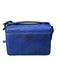 3.1 Phillip Lim Metallic Blue Grained Leather Flap Push Lock Crossbody Bag Metallic Blue / Small