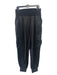 5a7 Cinq a Sept Size L Black Viscose Blend Elastic Waist Ribbed Cargo Pants Black / L