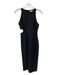 Elizabeth & James Size 4 Black Sleeveless Darted Side Cut Outs Knee length Dress Black / 4