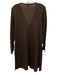 Exclusively Misook Size M Brown Acrylic Knit 3 button Long Sleeve Long Cardigan Brown / M