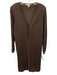 Exclusively Misook Size M Brown Acrylic Knit 3 button Long Sleeve Long Cardigan Brown / M