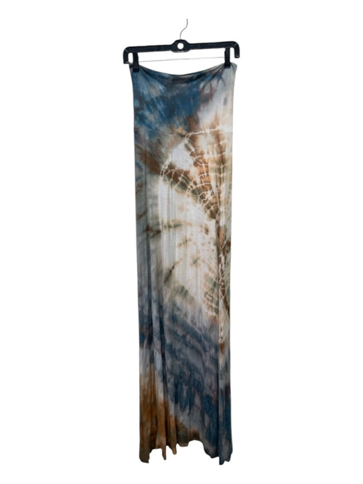 Love Tanjane Size S Beige & Tan Rayon Blend Maxi Tie Dye Skirt Beige & Tan / S