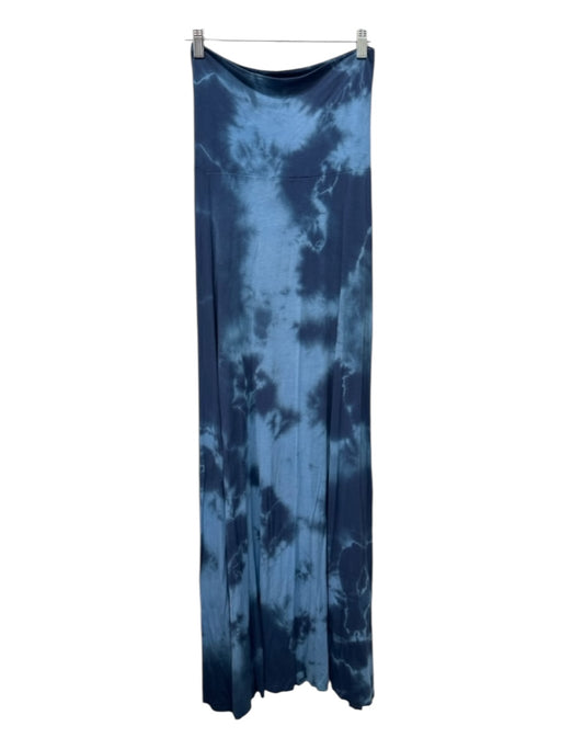 Love Tanjane Size S Blue Print Rayon Blend Maxi Tie Dye Skirt Blue Print / S