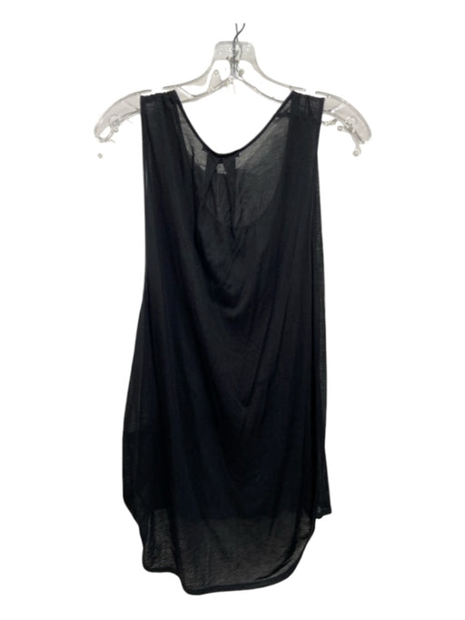 Beautiful People Size M Black Viscose Scoop Neck Sleeveless Top Black / M