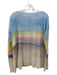 Parker Blue Size M Blue, Yellow & Pink Cashmere Stripe Long Sleeve Sweater Blue, Yellow & Pink / M