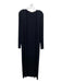 Samantha Eng. Size S Black Rayon Blend Long Sleeve Duster Cardigan Black / S