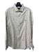 Polo Size XL Beige & Gray Cotton Blend Grid Button Down Men's Long Sleeve Shirt XL