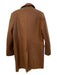 Deluc Size L Brown Polyester Collar Button Double Breasted Long Coat Brown / L