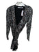 & Other Stories Size 4 Silver & Black Sequin Long Sleeve Wrap Dress Silver & Black / 4