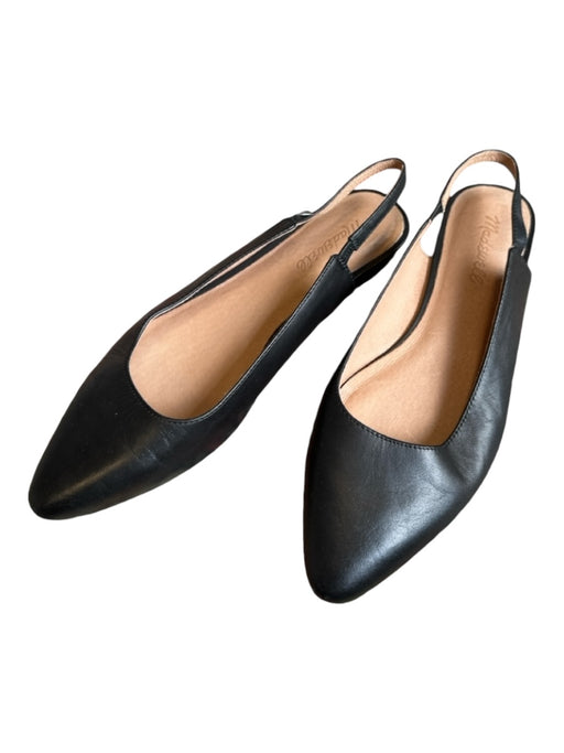 Madewell Shoe Size 8 Black Leather Pointed Toe Flats Black / 8