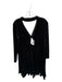 Torrid Size 2 Black Velvet Long Sleeve V Neck Dress Black / 2