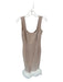 Nadine Merabi Size S/M Nude & White Polyester Faux Pearls Feathered Dress Nude & White / S/M