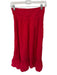 Quince Size M Red Cotton Smocked Waist Band Maxi Skirt Red / M