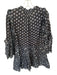 Ulla Johnson Size 6 Navy & Pink Cotton Long Sleeve Flowers Ruffles Dress Navy & Pink / 6