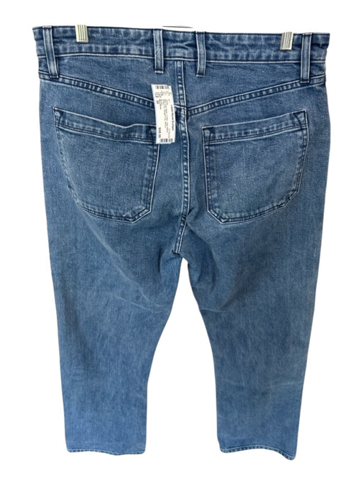 Wies Made Size 30 Med Dark Wash Cotton High Waist Button Fly Straight Leg Jeans Med Dark Wash / 30