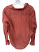 Frank & Eileen Size M Burnt Orange Cotton Button Up Long Sleeve Collar Top Burnt Orange / M