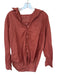 Frank & Eileen Size M Burnt Orange Cotton Button Up Long Sleeve Collar Top Burnt Orange / M