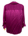 L'agence Size S Hot pink Silk Button Front Satin Long Sleeve Top Hot pink / S