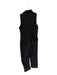 Gap Size 12 Black Cotton Sleeveless Front Zip Wide Leg Jumper Black / 12